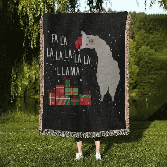 Fa La La Llama Woven Blankets
