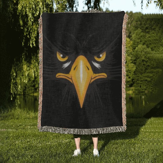 Angry bird Woven Blankets