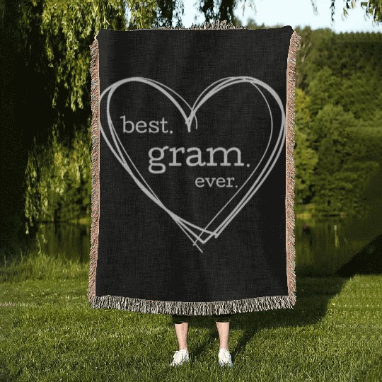 Best Gram Ever National Grandparents Day Woven Blankets