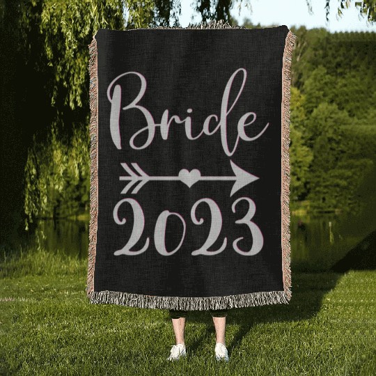 Bride To Be 2023 Engagement Getting Married Woven Blankets