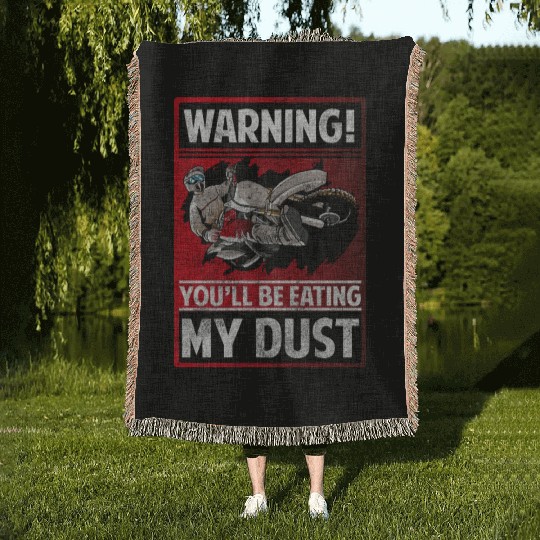 Mountain Bike Motocross Woven Blankets