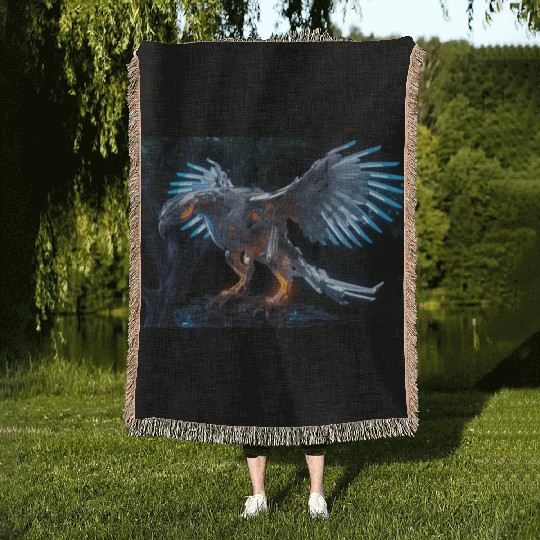 Hawk of Tomorrow Woven Blankets