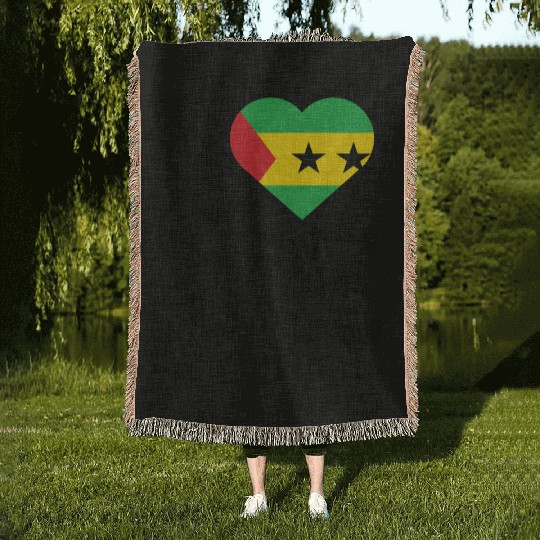 Love Sao Tome and Principe Woven Blankets