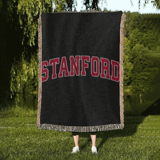 Stanford California Ca Sports Red Woven Blankets
