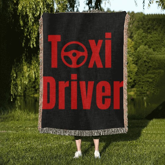 Taxi Driver Woven Blankets