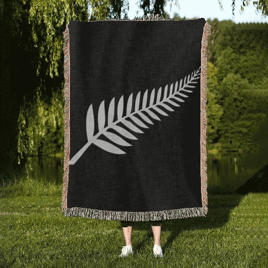 New Zealand Silver Fern Kiwi Pride Woven Blankets