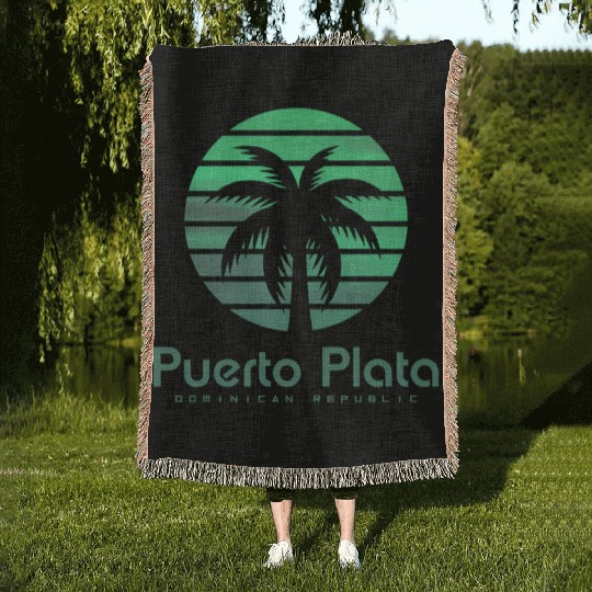 Puerto Plata Dominican Republic Woven Blankets