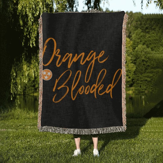 Tennessee Fan Orange Blooded Vol Sports Fan State Woven Blankets