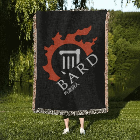Bard For Warriors Of Light Darkness Woven Blankets