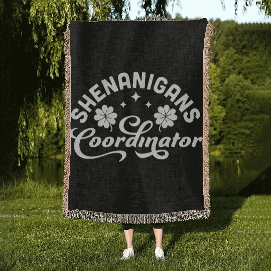 Shenanigans Coordinator Teacher St Patrick'S Day Woven Blankets