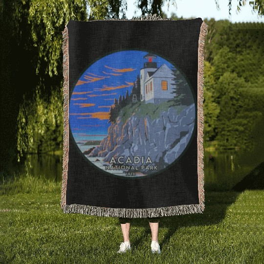 Acadia National Park Woven Blankets