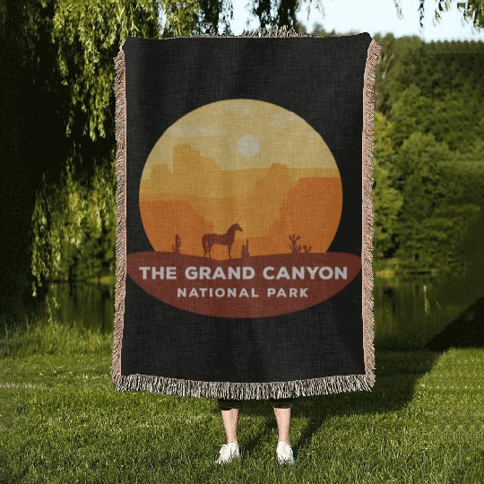 Grand Canyon National Park Arizonna Woven Blankets