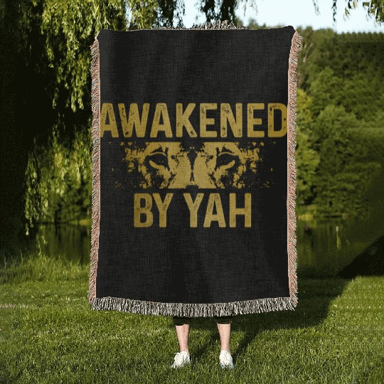 Israelite Hebrew Awakened By Yah Israel Lion Of Ju Woven Blankets