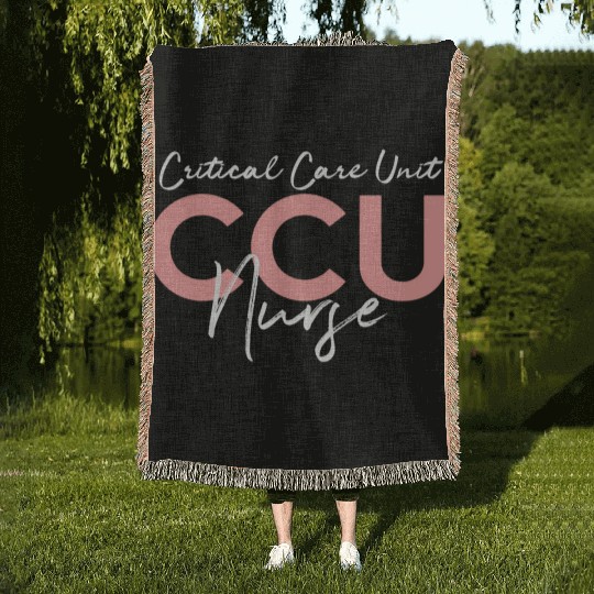 Critical Care Unity Ccu Nurse Emergency Room Nurse Woven Blankets
