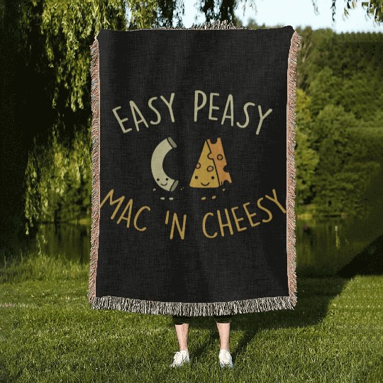 Easy Peasy Mac 'N Cheesy Woven Blankets