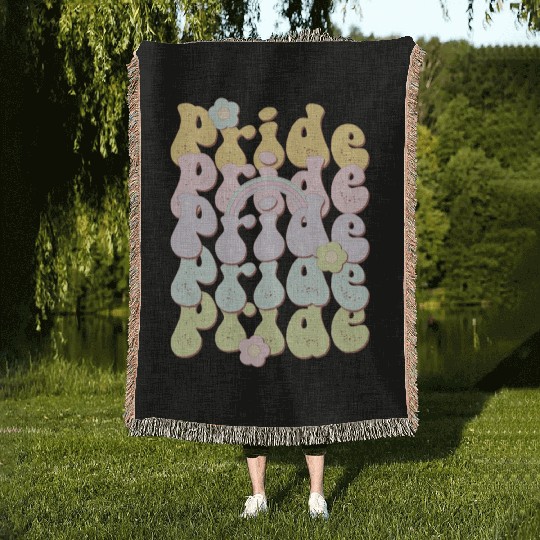 Pride Rainbow, LGBT Pride Month Woven Blankets