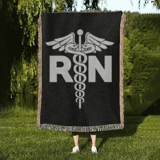 Registered Nurse Rn Hospital Staff For Nurses Woven Blankets