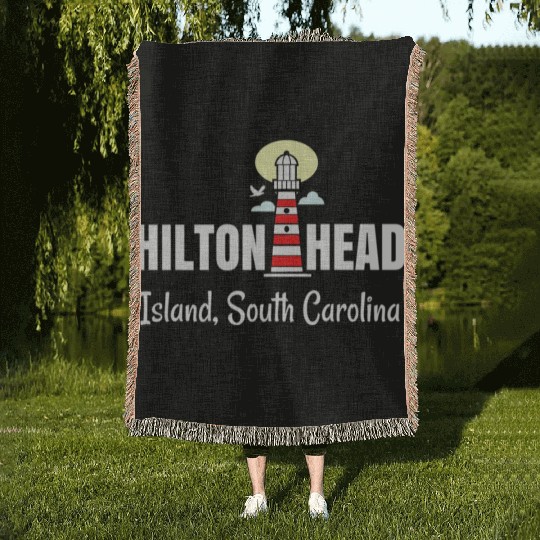Hilton Head Island South Carolina Woven Blankets