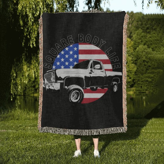 Squarebody Truck 4X4 Square Body Woven Blankets