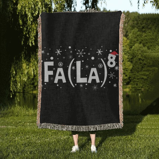 Fa La 8 Math Teacher Fa La La Woven Blankets