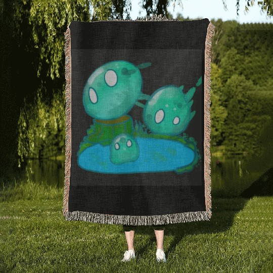 Swamp Slime Woven Blankets