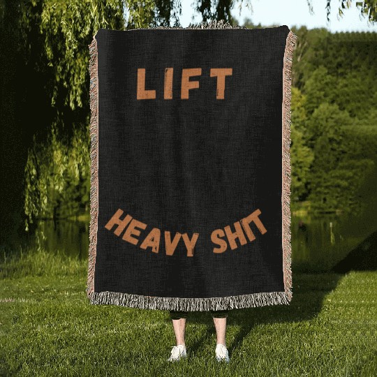 Bodybuilding Lift Heavy Shit Gym Woven Blankets