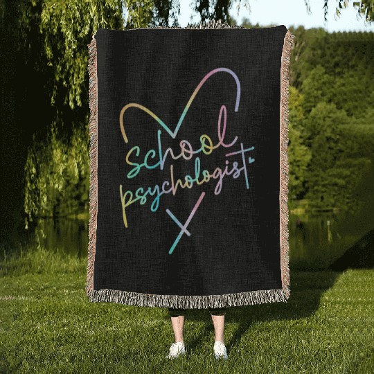 School Psychologist Back To School Mental Health M Woven Blankets