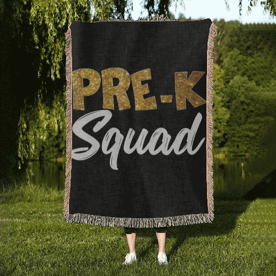 Team Pre K Teacher Back To School s Top Woven Blankets