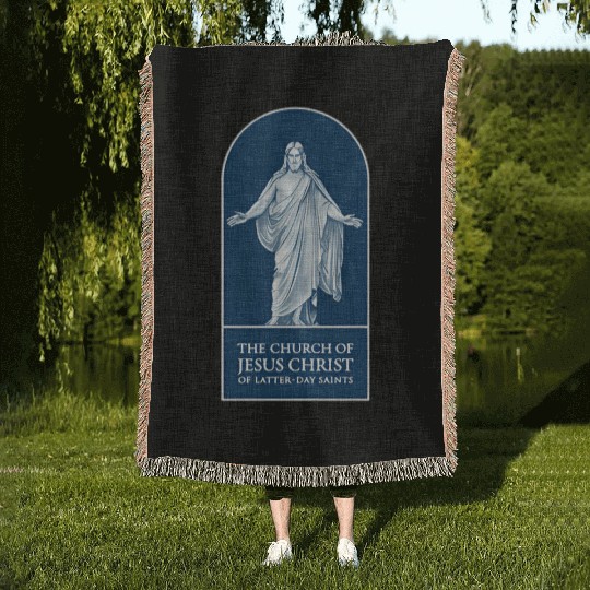 Lds Mormon Church Of Jesus Christ Logo Mormons Woven Blankets