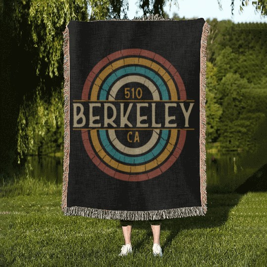 Berkeley Area Code 510 Residents State California Woven Blankets