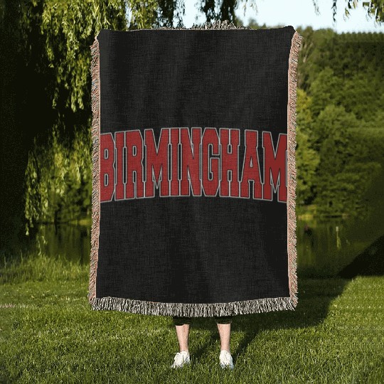Birmingham Varsity Style Uk Sports Woven Blankets