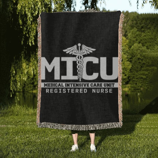 Micu Registered Nurse Intensive Care Unit Rn Staff Woven Blankets
