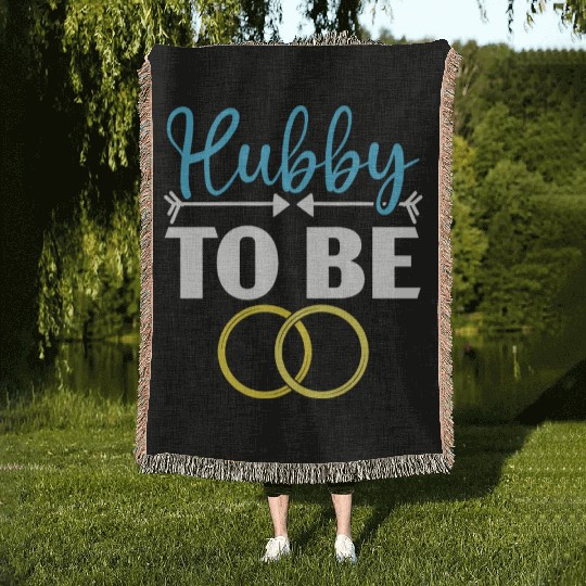 Bride And Groom Wedding Day Marriage Just Married Woven Blankets