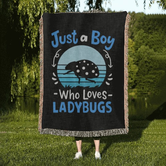 Ladybug Insect Ladybug Lover Retro Woven Blankets