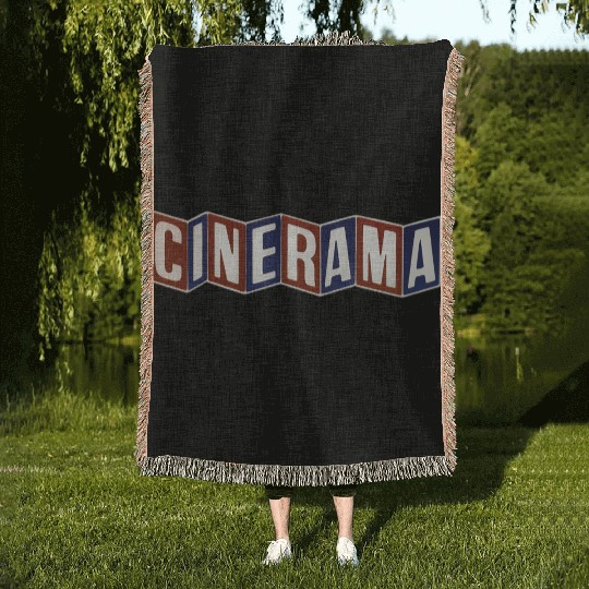 Cinerama Movie Theatre Los Angeles Woven Blankets