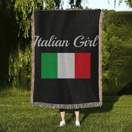 Italian Flag Italy Pride Italian-American Woven Blankets
