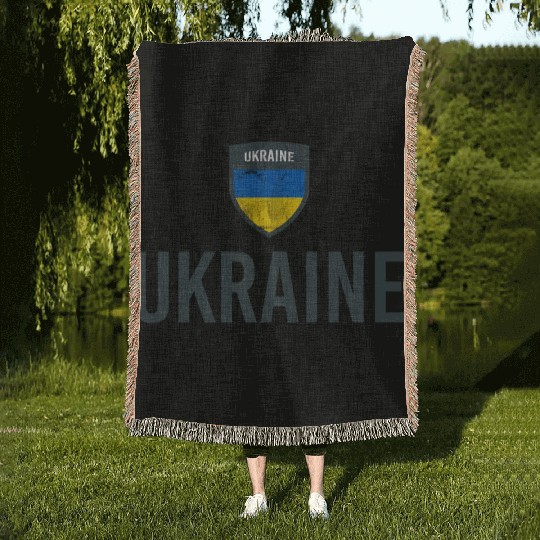 Ukraine Flag Ukrainian Flag Ukraine Woven Blankets