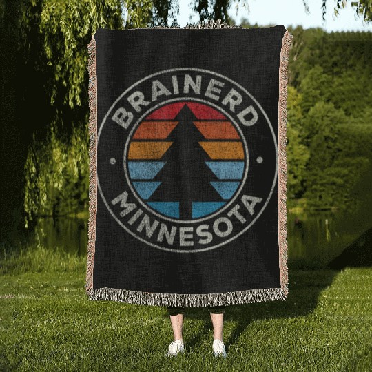 Brainerd Minnesota Mn 70S Woven Blankets