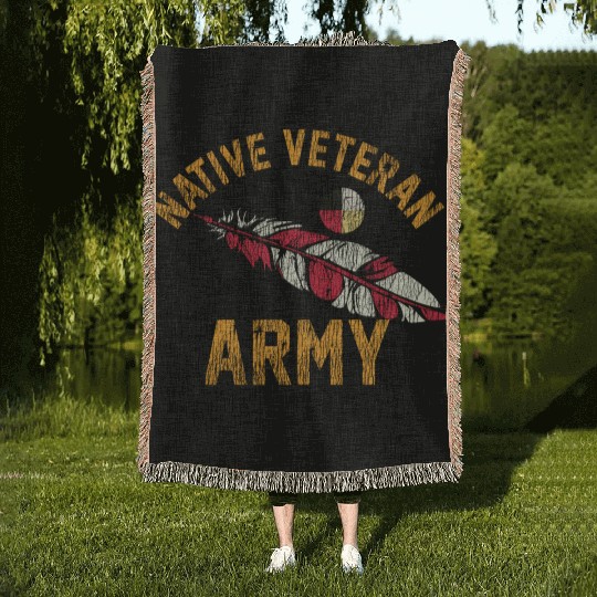 Native American Vietnam Veteran Woven Blankets