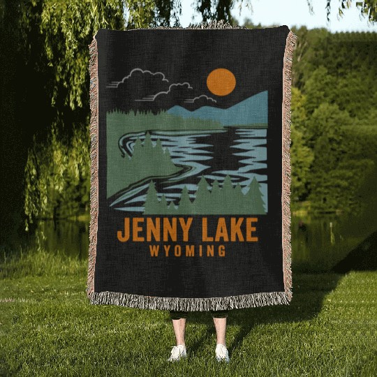 Jenny Lake Wyoming Woven Blankets