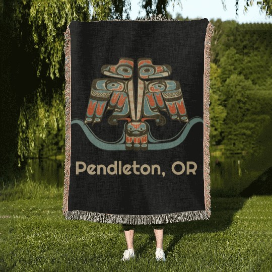 Pendleton Oregon Thunderbird Nw Native American Woven Blankets