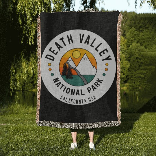 Death Valley California National Park Woven Blankets