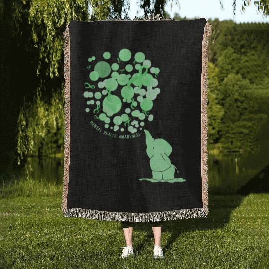 Mental Awareness 12 Step Recovery Mental Health Woven Blankets