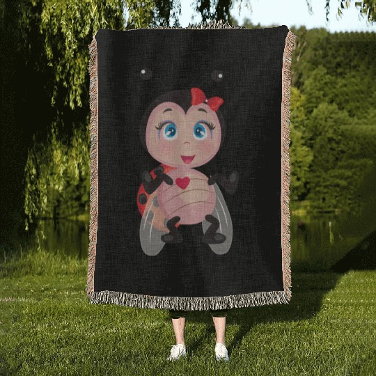 Lucky Ladybug® Woven Blankets