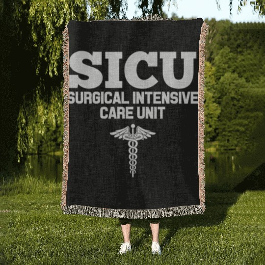 Sicu Registered Nurse Intensive Care Unit Rn Staff Woven Blankets