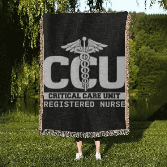 Ccu Registered Nurse Critical Cardiac Care Unit Woven Blankets
