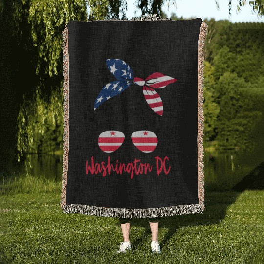 Washington Dc Washington Dc Flag Statefriend Woven Blankets