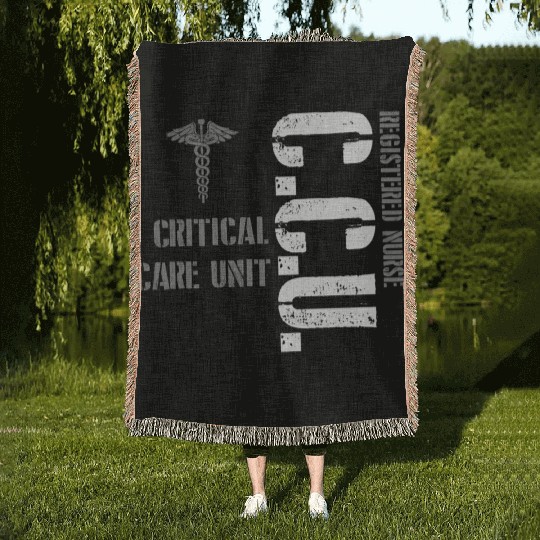 Ccu Registered Nurse Critical Cardiac Care Unit Woven Blankets