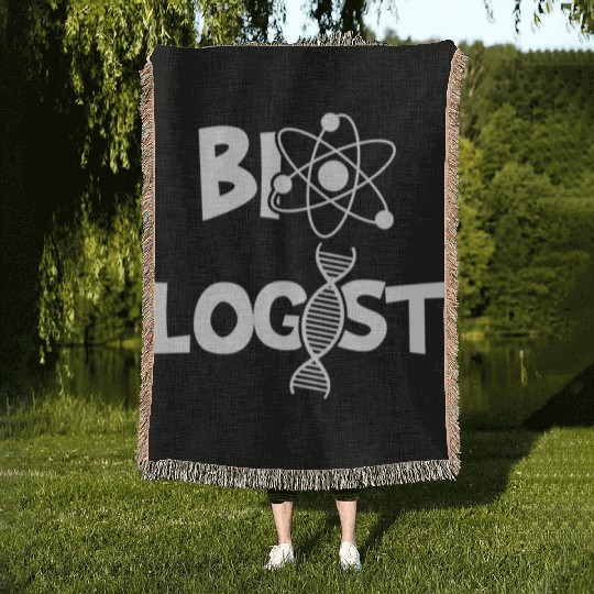 Biologist Biology Student Cell Science Chemistry Woven Blankets