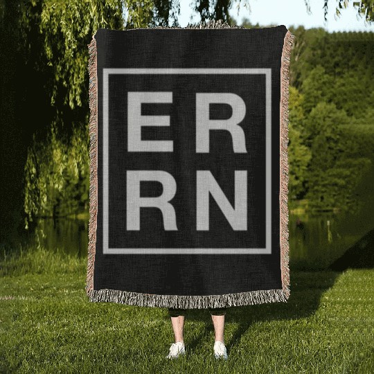 Er Rn - Emergency Room Registered Nurse Woven Blankets